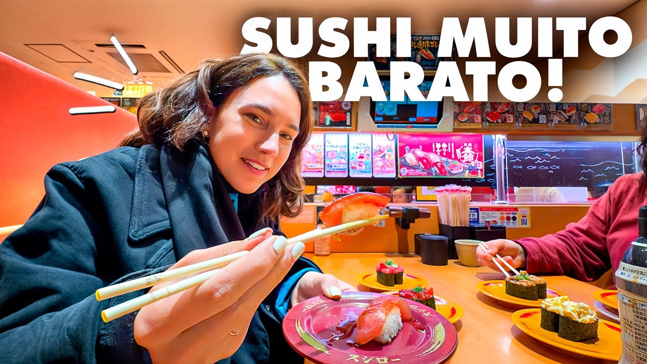 PROVANDO O SUSHI DO JAPÃO PELA PRIMEIRA VEZ!