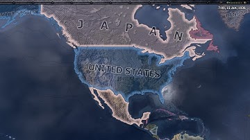 WHAT IF JAPAN SURROUNDED USA IN 1936  / HOI4 TIMELAPSE