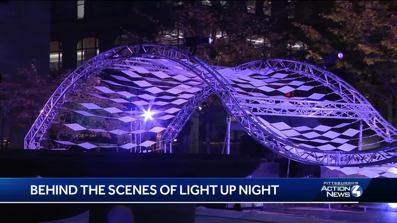 Mellon Square joins Pittsburgh's Light Up Night; debuts Aurora light sculpture