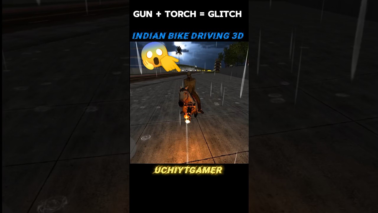 🔥"Gun + Torch Glitch in Indian Bike Driving 3D | Hidden Trick!"