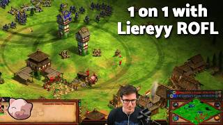 I played versus the best micro in the world - co-op AOE2 with Lewis vs Liereyy and Singsing