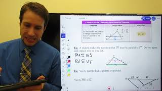 Triangle Proportionality Theorem Part 2