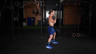Kettlebell Rack Skater Walk Front and Back