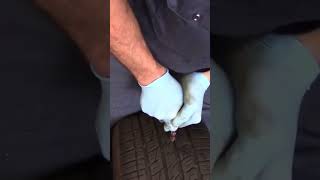 Learn how to plug a flat tire #automobile #shortsvideo#fixaflat#shortvideo