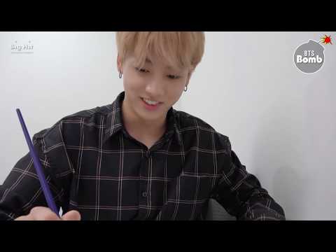 [bangtan-bomb]-concentrating-on-drawing-jk---bts-(방탄소년단)