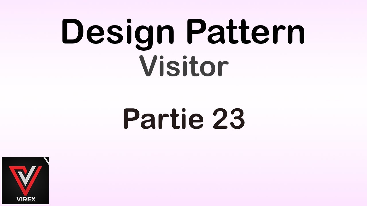 Design Patterns - Part.23 - Visitor - YouTube