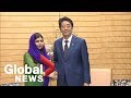 Malala Yousafzai meets Japanese Prime Minister Shinzo Abe