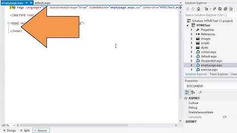 ASP.NET 4.5 Essential Skills Lesson 2-3: Understand the aspx page structure