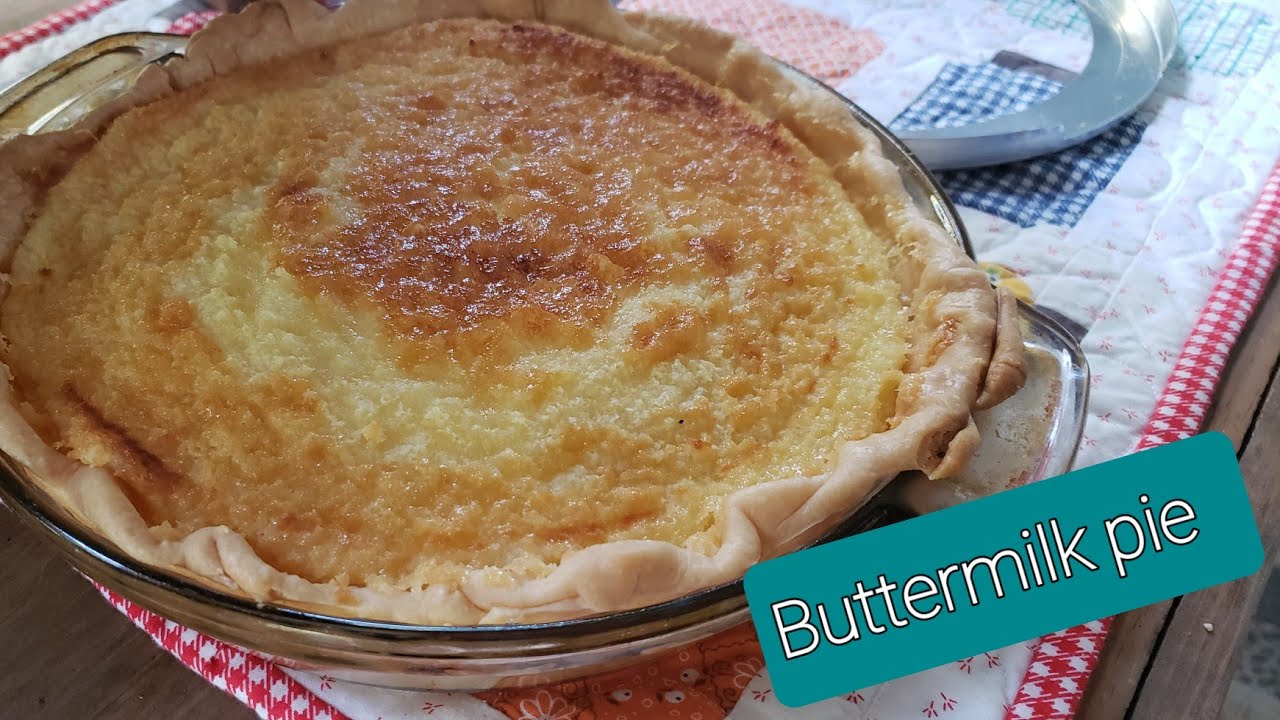 Vintage Buttermilk Pie - YouTube