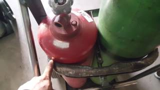 Acetylene torch cart