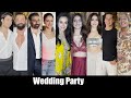 Ananya panday sunny deol bobby deol with son aryaman  more attend a wedding party