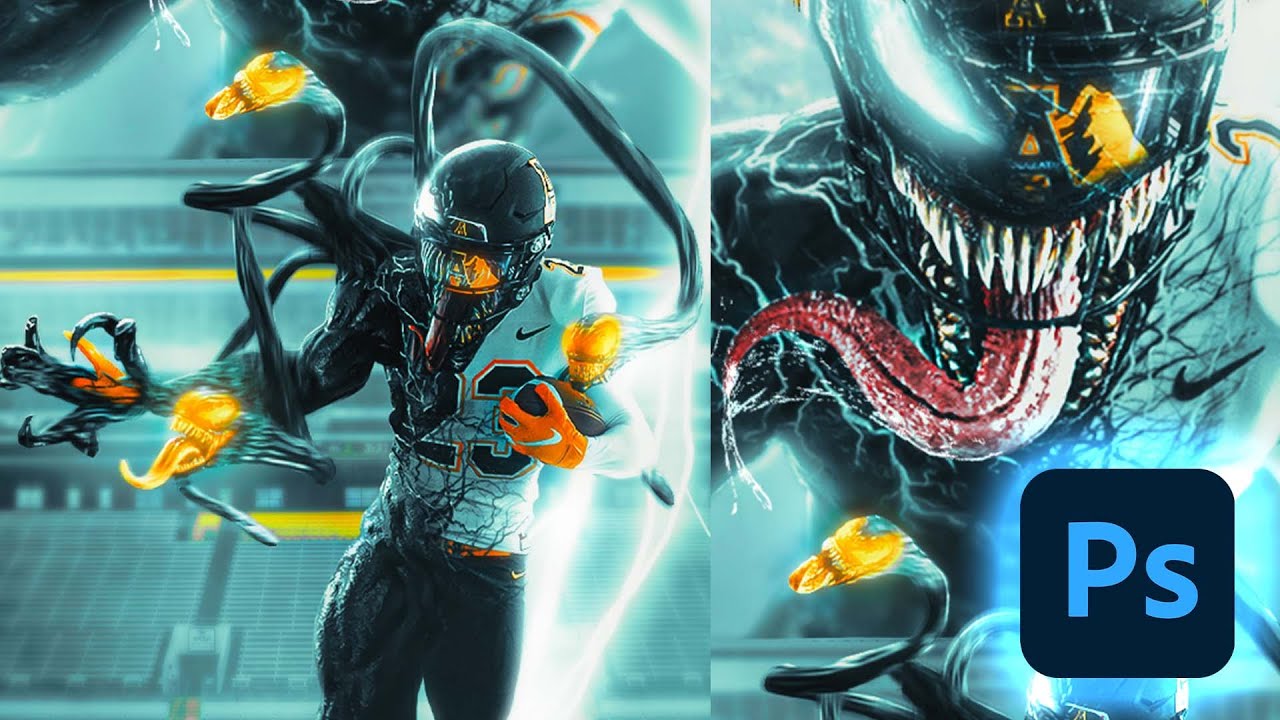 Sports Design | Venom Movie Poster | Photoshop Tutorial