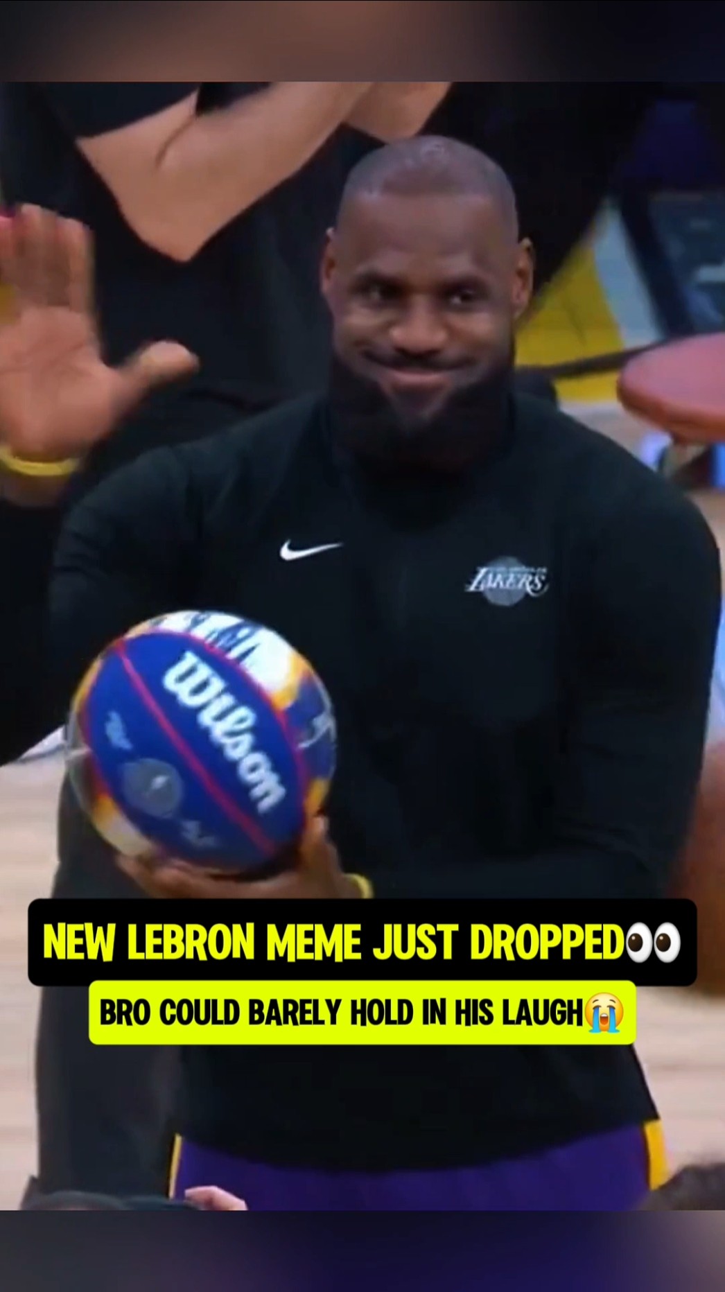 LeBron reaction to his 21st All Star ?