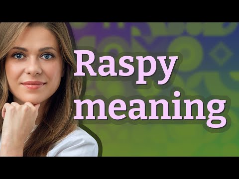 Vídeo: Qual é o significado de raspiest?