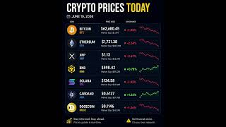 Crypto Price 19 June 2026