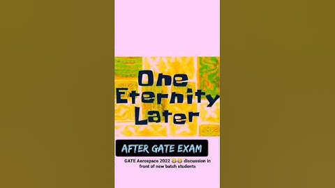 GATE Aerospace Engineering 2022 exam paper discussion 😂 #shorts #funny