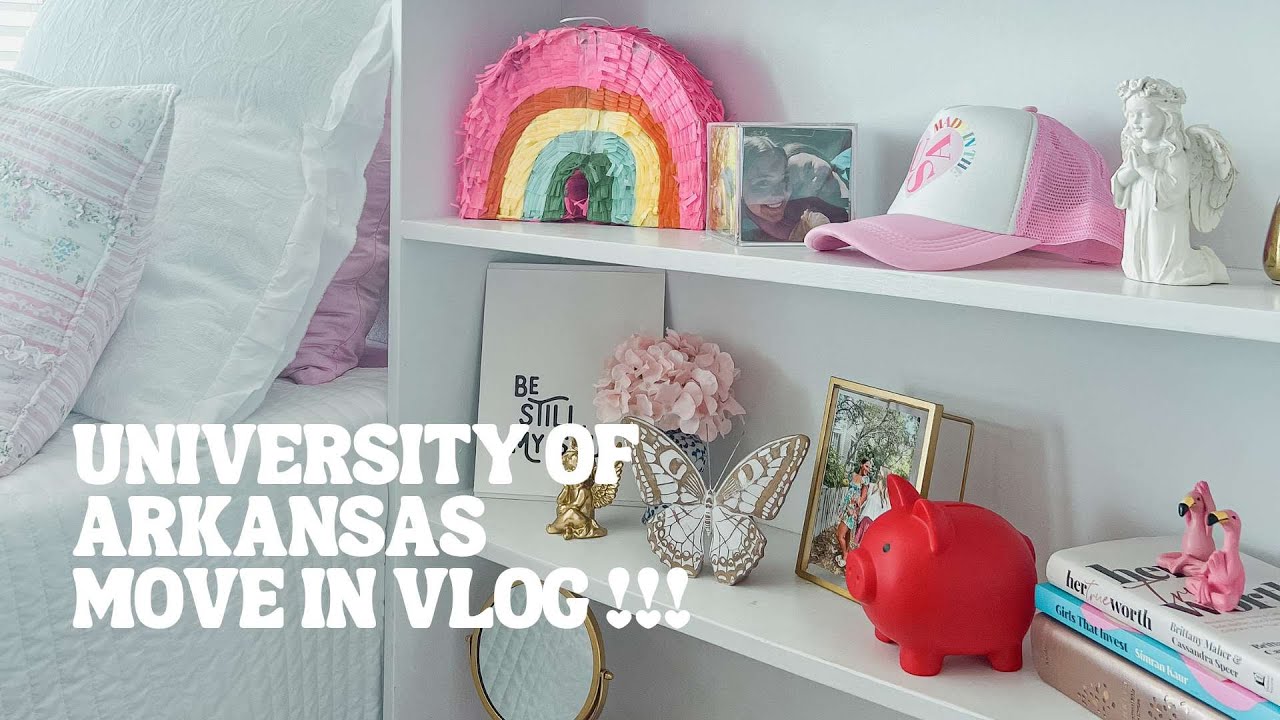 University of Arkansas Reid Hall Move in Vlog College Dorm Move In