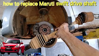 how to replace Maruti swift left side drive shaft screenshot 5