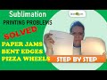 Sublimation Paper Jams and Ink Roller Marks - STEP BY STEP FIX -IT DEMONSTRATION on Epson Eco Tanks