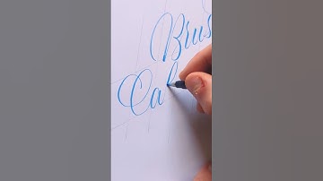 Brush Calligraphy With Tombow Fudenosuke #shorts #calligraphy #brushlettering