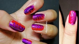 nail marble purple water dry
