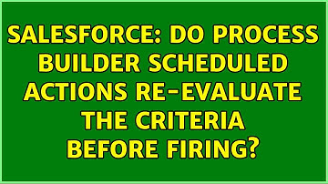 Salesforce: Do Process Builder Scheduled Actions re-evaluate the criteria before firing?