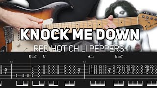 Red Hot Chili Peppers - Knock Me Down (Guitar lesson with TAB)