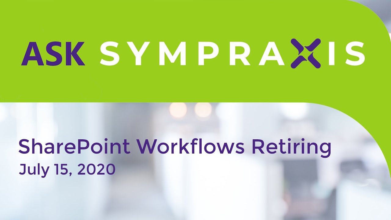 SharePoint 2010 Workflows Retiring - YouTube