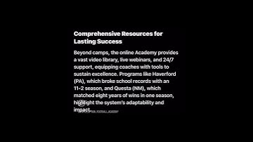 Building Champions With the Triple Option Football Academy