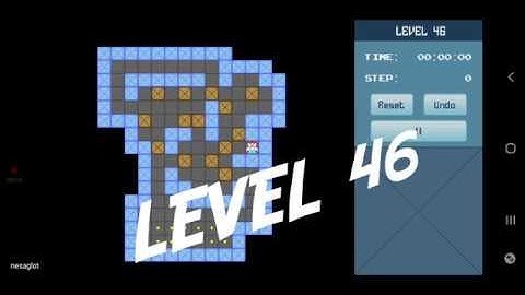 Classic Sokoban Level 46 | without UNDO | Solution 1 - 90