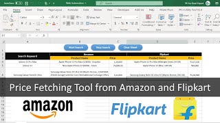 Price Fetching Tool from Amazon and Flipkart | Web Automation using VBA
