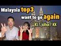 Korean choice Malaysia Top 3 Want to Go Again KL? Johor baru? KK? Penang??