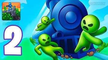 Train Defense: Zombie Game Gameplay Walkthrough Part 2 - Tutorial Defeat Zombie War (Android,iOS)