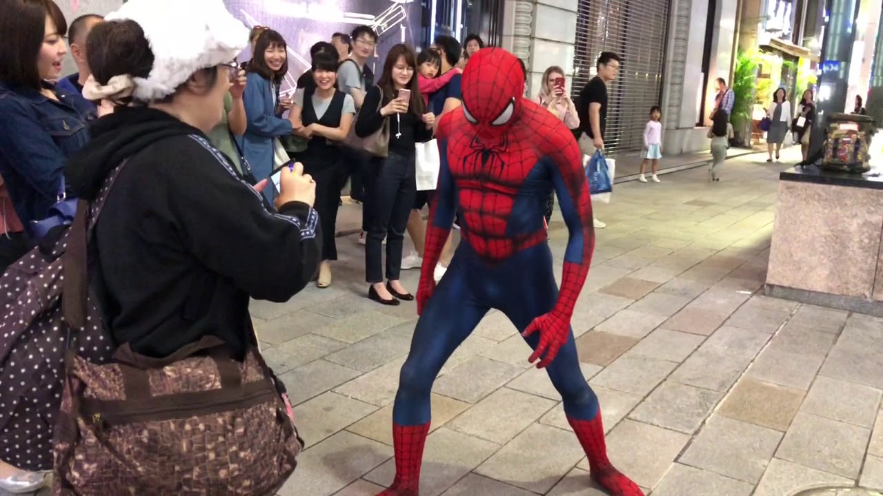 “Spider-Man” in Ginza, Japan - YouTube