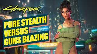 CYBERPUNK 2077 - PURE STEALTH VS GUNS BLAZING - RIDERS ON THE STORM | PS5