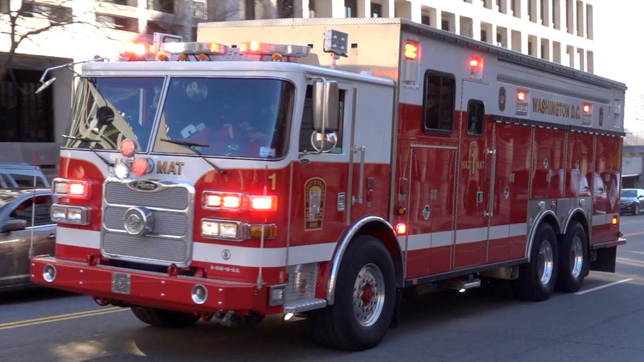 Dcfd Hazmat 1 And Hazmat Support Unit Responding Youtube