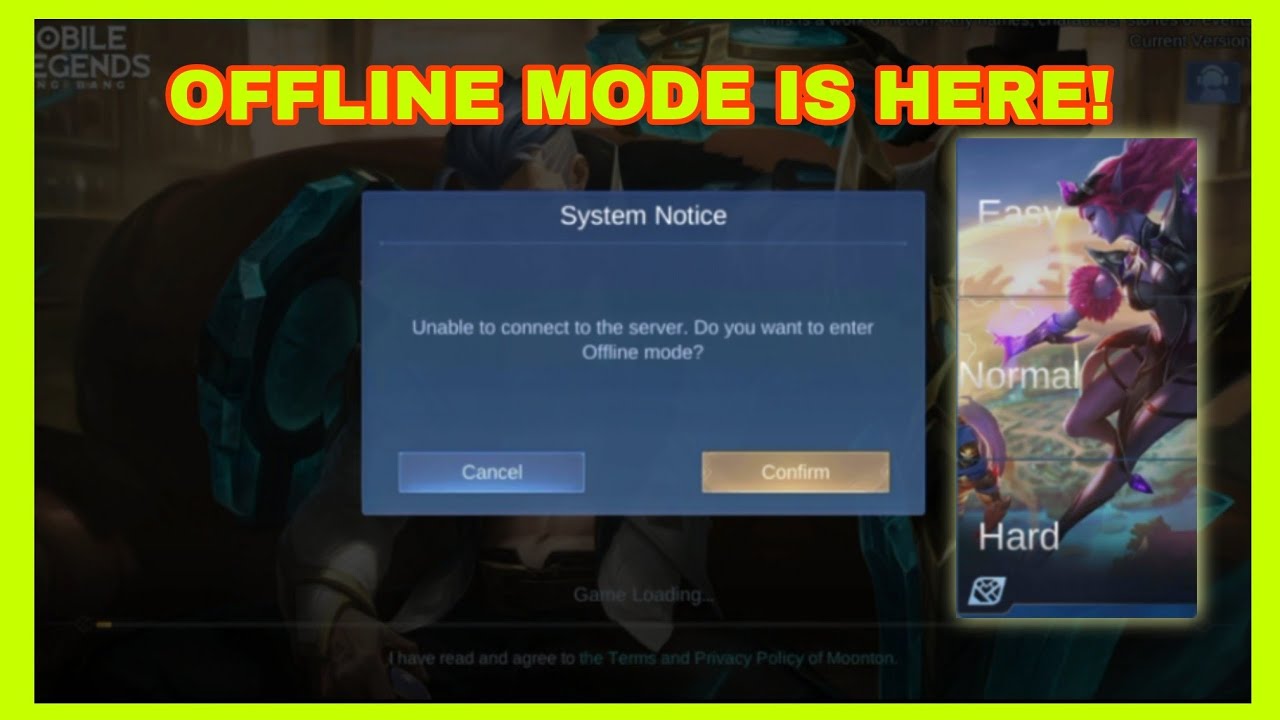 NEW OFFLINE MODE IS HERE! MOBILE LEGENDS BANG BANG YouTube