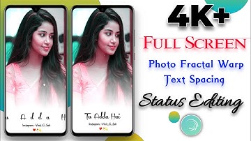 Alight Motion Video editing Hindi🔥 || Photo Fractal Warp Text Transition video Editing || Vinit sah