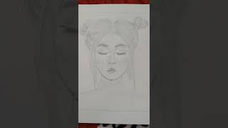 How to draw cute girl | cute girl drawing sketch | easy way