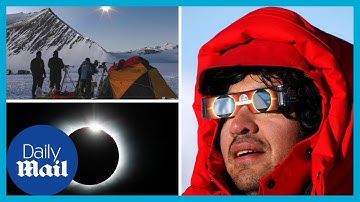 Antarctica eclipse: Stunning timelapse shows total eclipse bring darkness to Ronne Ice Shelf