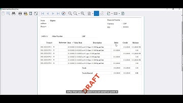 Accounting Training Video 8 - Reports P1 Creation - LIBRA ERP System