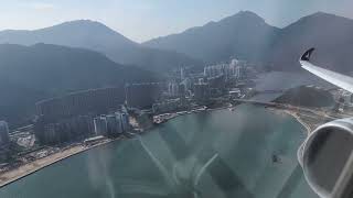 Cathay Pacific A350-900 taking off from Hong Kong