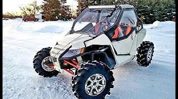 Drift Driving.   Wildcat on 30" ITP Cryptid tires vs 3 foot drift.