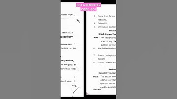 CCSU MEERUT BCA 6 SEMESTER 3 YEAR PRE EXAM PAPER CODE 601 SUBJECT COMPUTER NETWORK SECURITY CNS pdf