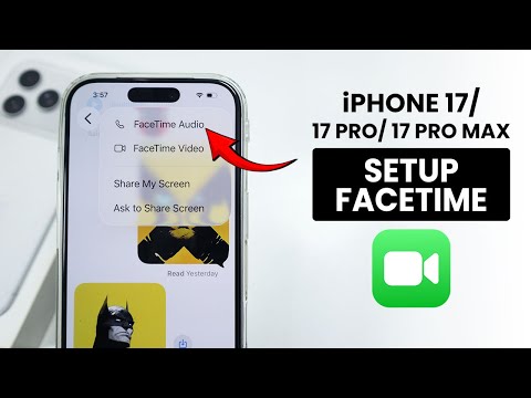 How to Set Up FaceTime on iPhone 17 / 17 Pro Max - Enable FaceTime