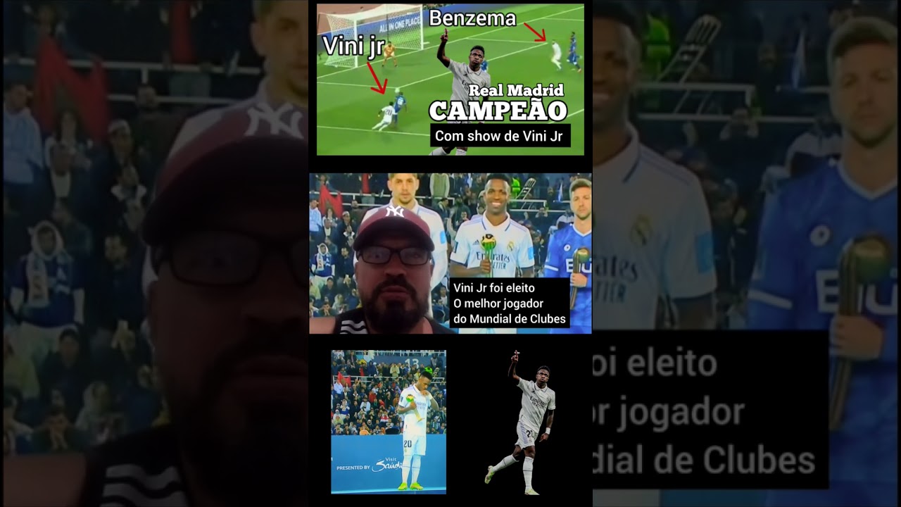 Benzema é eleito o melhor jogador do mundo; Vini Jr. é melhor