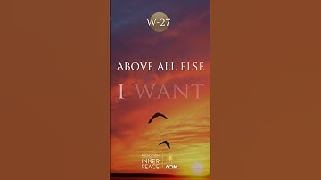 💫Workbook Lesson 27: Above all else I want to see. #acourseinmiracles #acim #innerpeace #love
