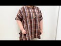 サイドリボンチェック柄ブラウス【ゆめタウン久留米】