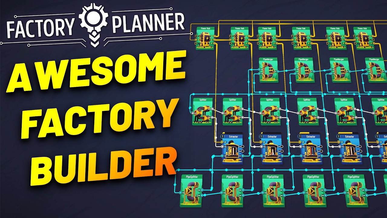 Build the PERFECT Factory Layout | Factory Planner - YouTube