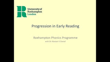 Progression in Early Reading MOODLE video